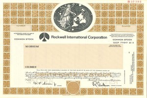 Rockwell International Corporation - Specimen Stock Certificate